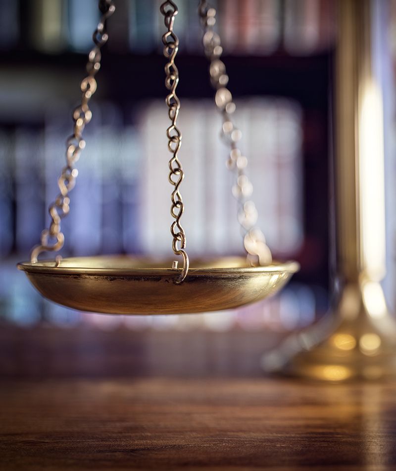 Balanza de justicia. Imagen que hace referencia al derecho civil.